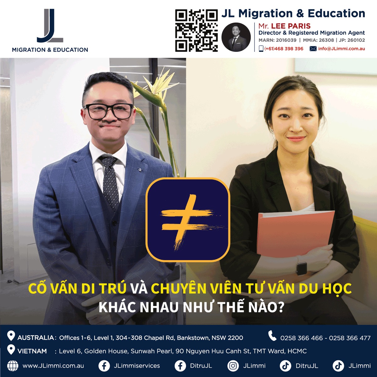 Cố Vấn Di Trú và chuyên viên tư vấn du học khác nhau như thế nào?